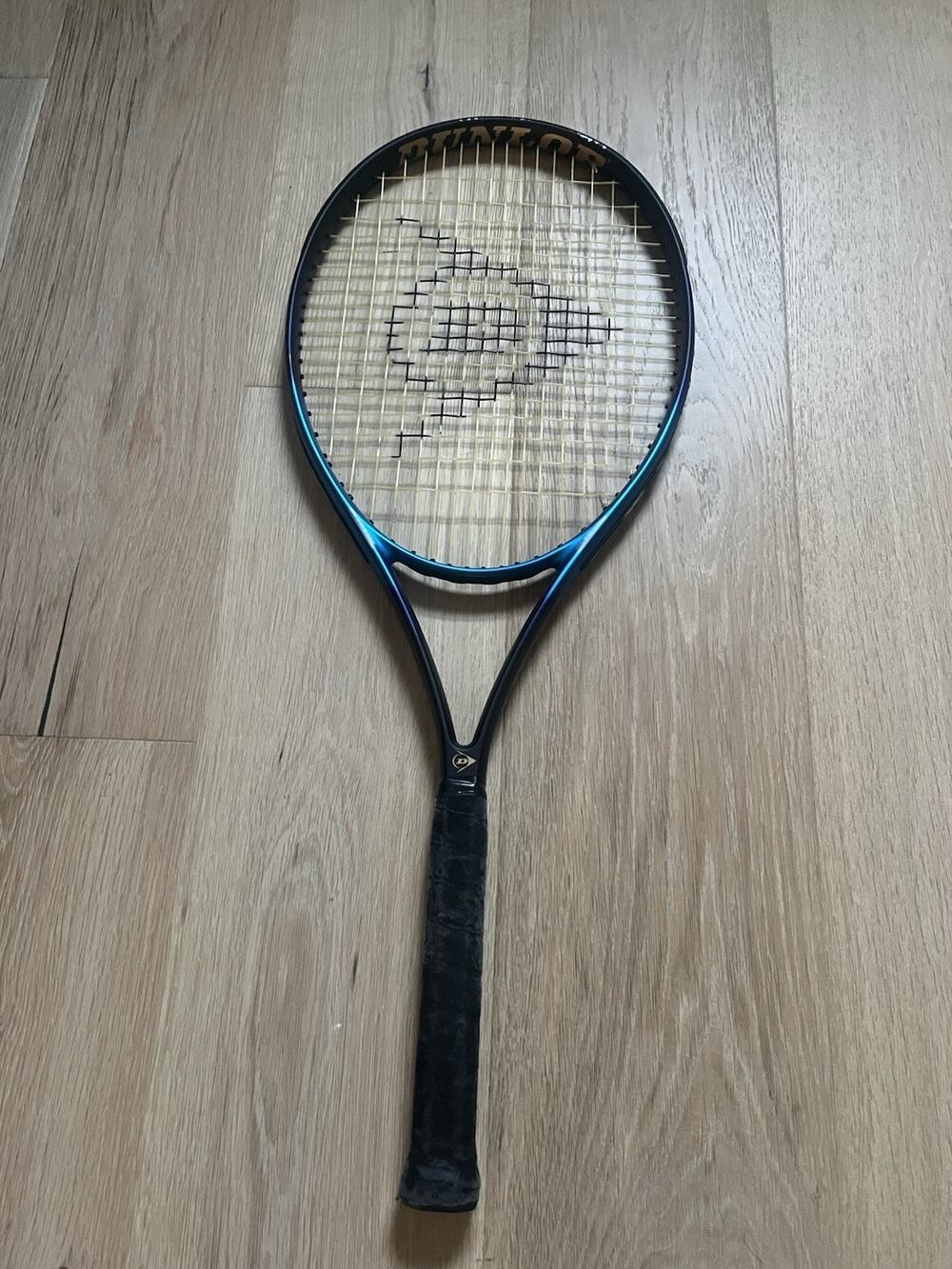 Dunlop Tactical Graphite Extra Long Tennis Racket Racquet Blue Black No2 4 1/4